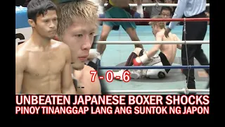 PINOY TINANGAP LANG ANG MGA SUNTOK SA UNBEATEN JAPANESE BOXER | BAGO PA BUMAWI AT WIN K.O