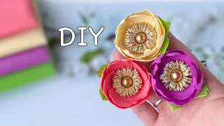 Цветы из фоамирана Простой способ Красивый результат/ Easy DIY Foam Paper Flowers / Flores de foami