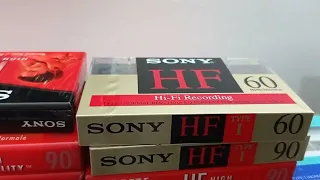 Пришла посылка . кассеты SONY HF90, MEMOREX DB60 SONY EF 90