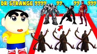 SHINCHAN and HUPER Training IRONMAN HULK Super Hero ARMY in Merge Master Gameplay In Hindi