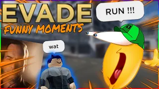ROBLOX Evade FUNNY MOMENTS (not pro)