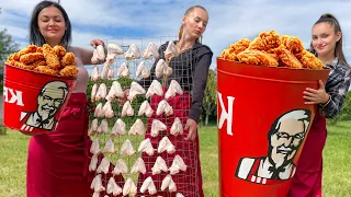 Rustic Eats & Finger Lickin' Treats! DIY KFC Chicken and Farm Fresh Potatoes!