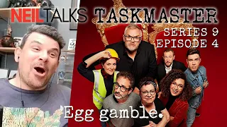 A Canadian finally watches Taskmaster Series 9 - Episode 4 Reaction (Life-sized board games!)
