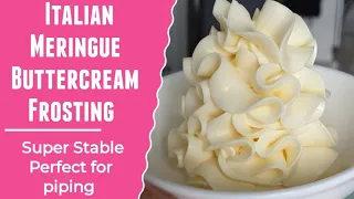 Italian Meringue Buttercream Frosting | How to make Italian Buttercream | Cake Cream | Cake Icing