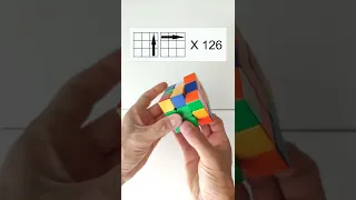 Solve a Rubik's Cube in 126 moves