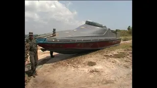 The Largest high speed LTTE suicide boat, recovered by ARMY.