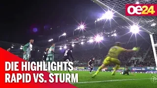 SK Rapid gegen SK Sturm Graz: Die Highlights