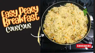 I made the Most Delicious Breakfast| Easiest Breakfast to try : Couscous #couscous