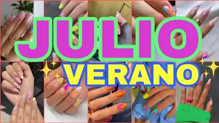 Uñas Julio 2024 ✨🌻Tendencia en Colores para Verano 💅✨ #nailart #summer #nail #tendencias