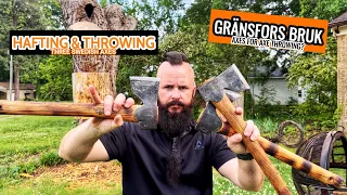 Hafting & Throwing 3 Swedish Axes!