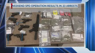 SPD: 23 arrested, guns and drugs seized during operation to target violent crimes