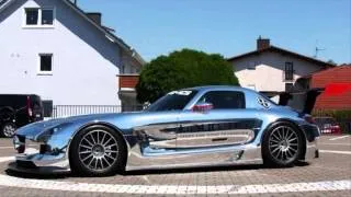 Chrome Mercedes SLS AMG GT3 Racer 4