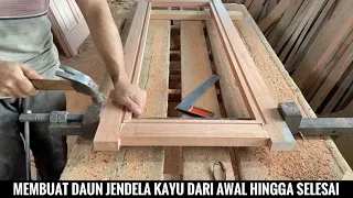 Teknik membuat jendela kayu minimalis model terbaru.(mimi perabot)