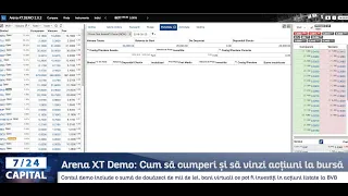 Cum să cumperi și să vinzi acțiuni la bursă? Arena XT Demo | Un episod-tutorial, 7/24 Capital