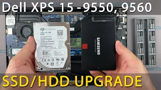 Dell XPS 9550, 9560 How to install SSD or Hard Drive replacement