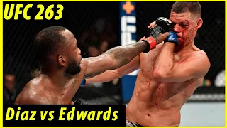 UFC 263 : Nate Diaz vs Leon Edwards - Full Fight Highlights [HD]
