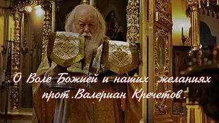 О Воле Божией и наших  желаниях,прот.Валериан Кречетов.