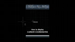 AutoCAD | How to display cursor coordinates in autocad #autocad #autocadtutorials #tutorial