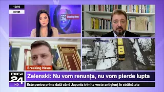 Pîrvulescu: L-a surprins total reacția pe Putin. Zelenski are capacități extraordinare de comunicare