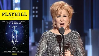 Let Bette Midler Speak! Her Hilarious Acceptance Speech at 2017 Tony Awards