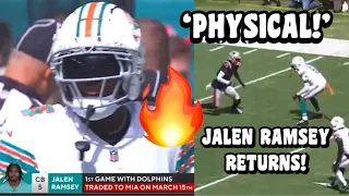 Jalen Ramsey Dolphins ‘DEBUT’ highlights 🔥 Dolphins vs Patriots 2023 highlights