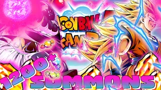 1200+ GOLDEN WEEK SUMMONS!!! FAT BUU + SSJ3 GOKU DUAL DOKKANFEST #dokkanbattle