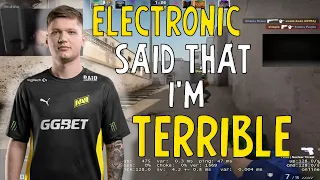 S1MPLE: ELECTRONIC & PERFECTO LEFT on THEIR OWN / s1mple plays fpl 2023 CS:GO