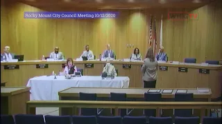 Rocky Mount City Council Meeting 10/12/2020