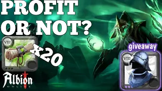 Albion online mobile - Doing x20 tier 8 solo dungeon PROFIT OR NOT?