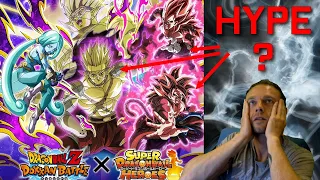 GOKU ET VEGETA SSJ4 LIMIT BREAKER ARRIVENT AVEC HEARTS ! HYPE ? SUPER DRAGON BALL HEROES SDBH