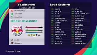 RB Bragantino 100% atualizado temporada 2022 para PES 2021