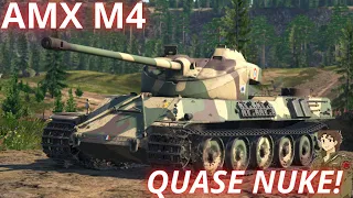 AMX M4 E IMPARAVEL! QUASE PEGAMOS NUKE -WAR THUNDER-PT-BR