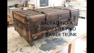 Salvaged Steamer Trunk Project