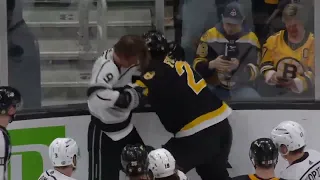 Adrian Kempe fight against Derek Forbort at the end of regulation