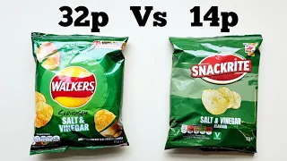 Are Walkers WORTH it? WALKERS Vs ALDI SNACKRITE Crisps Review