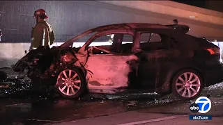 At least 1 killed in wrong-way crash on 91 Fwy in Corona