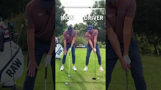 Driver vs Iron - The Set Up Explained In 30 Seconds! #shorts #golf
