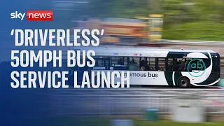 Tech: Self-driving bus opens to passengers in Scotland