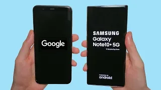 Google Pixel 4 XL vs Galaxy Note 10+ 5G Speed Test, Speakers, Battery & Camera Test!