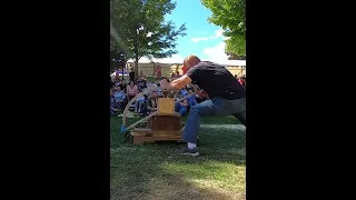 Incredible fast sawing #viral #shorts #race #chainsaw #trending