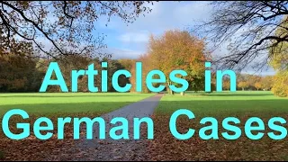 Everyday German- Articles in German Cases