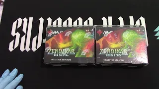 2 Boxes of Zendikar Rising Collector boxes opened! Can we see the Fetch?