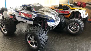 Traxxas Tmaxx’s the difference in transmission & why the classic spur gear spins at idle ?
