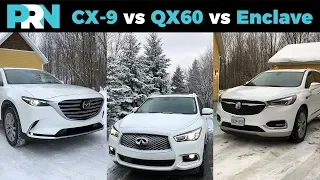 Mazda CX-9 vs Infiniti QX60 vs Buick Enclave | TestDrive Showdown