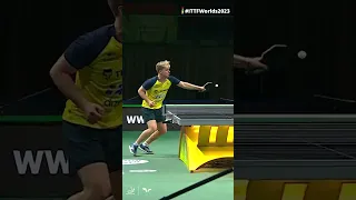 Hand switch saves the day for Truls at #ITTFWorlds2023 🔥👋 #Shorts