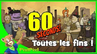 TOUTES LES FINS DE 60 SECONDS ET COMMENT LES OBTENIR ! (septembre 2018)