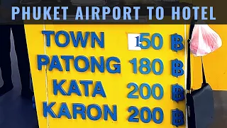 ✅ PHUKET Airport To Patong, Kata, and Karon by Shared Mini Bus | Direct To Hotel | Complete Details