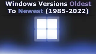 Windows Versions From Oldest To Newest