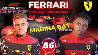 F1 Manager 2022 Episode 86 | Season 4 | SPECIAL SINGAPORE | RED FLAG! | MARINA BAY