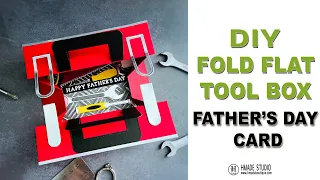 Fold Flat Tool Box Father's Day Card